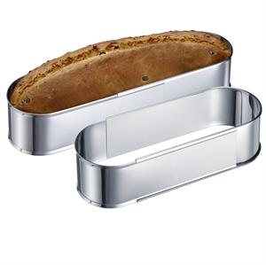 Oval bakform, rustfrit st�l